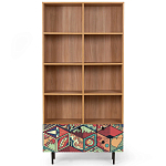 Широкий стеллаж с принтом Elise Rack варинант исполнения - 7 | Loft Concept в Кирове