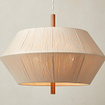 Люстра из дуба с веревчатым абажуром Rope Oak Chandelier варинант исполнения - 2 | Loft Concept в Кирове