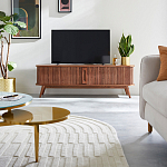 ТВ-тумба с двумя раздвижными дверцами Toinette Brown TV Stand варинант исполнения - 7 | Loft Concept в Кирове