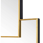 Золотое зеркальное панно из зеркальных квадратов Overlapping варинант исполнения - 1 | Loft Concept в Кирове