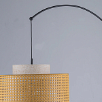 Торшер с декоративным поясом из плетеного бамбука Biuloggicu варинант исполнения - 7 | Loft Concept в Кирове