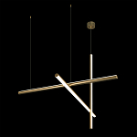 Люстра с 3-мя  пересекающимися цилиндрическими плафонами на тонких тросах Trumpet tube варинант исполнения - 5 | Loft Concept в Кирове