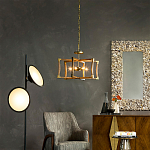 Подвесной светильник в форме фонаря коричневый Brown Eco Lantern варинант исполнения - 2 | Loft Concept в Кирове