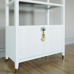 Стеллаж со стеклянными полками Elsa Dreams White варинант исполнения - 2 | Loft Concept в Кирове