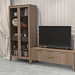 Витрина 2-х дверная с 5-ю полками и 2-мя ящиками Harper Line варинант исполнения - 3 | Loft Concept в Кирове