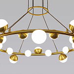 Люстра подвесная светодиодная с плафонами в форме шара Italian Globe Cedar Moss Light варинант исполнения - 2 | Loft Concept в Кирове