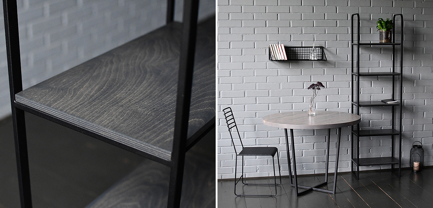 Стеллаж Ayman Graphite Industrial Metal Rust Rack Стеллаж Ayman Graphite Industrial Metal Rust Rack - Loft-Concept в Кирове