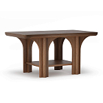 Стол кофейный деревянный с арочным основанием Arch Passage варинант исполнения - 1 | Loft Concept в Кирове