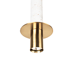 Подвесной светильник с узким цилиндрическим плафоном и золотым металлическим декором Concrete Pipe варинант исполнения - 15 | Loft Concept в Кирове