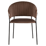 Стул в велюре коричневого цвета Horizon варинант исполнения - 2 | Loft Concept в Кирове