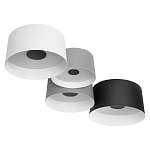 Потолочный светильник с 4-мя цилиндрическими абажурами белого серого и черного цвета Urban Dome варинант исполнения - 3 | Loft Concept в Кирове