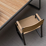 Дизайнерский стул с каркасом из металла с плетеными сиденьем и спинкой GREEN POINT Chair варинант исполнения - 10 | Loft Concept в Кирове