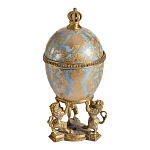 Шкатулка на величественных львах из фарфора с бронзовыми элементами Eden Garden варинант исполнения - 3 | Loft Concept в Кирове