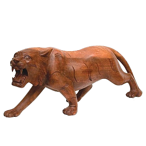 Статуэтка в виде тигра из дерева суар Predator
