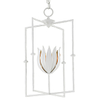 Подвесной светильник белый c абажуром в виде цветка тюльпана White Tulips варинант исполнения - 2 | Loft Concept в Кирове