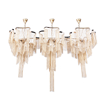 Люстра большая из золотистых металлических цепочек Atlantis Chain варинант исполнения - 2 | Loft Concept в Кирове