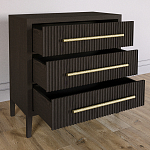 Комод Primo с 3 выдвижными ящиками Темный орех варинант исполнения - 5 | Loft Concept в Кирове