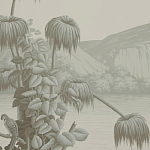 Обои ручная роспись Le Brésil Crystal Grey варинант исполнения - 3 | Loft Concept в Кирове