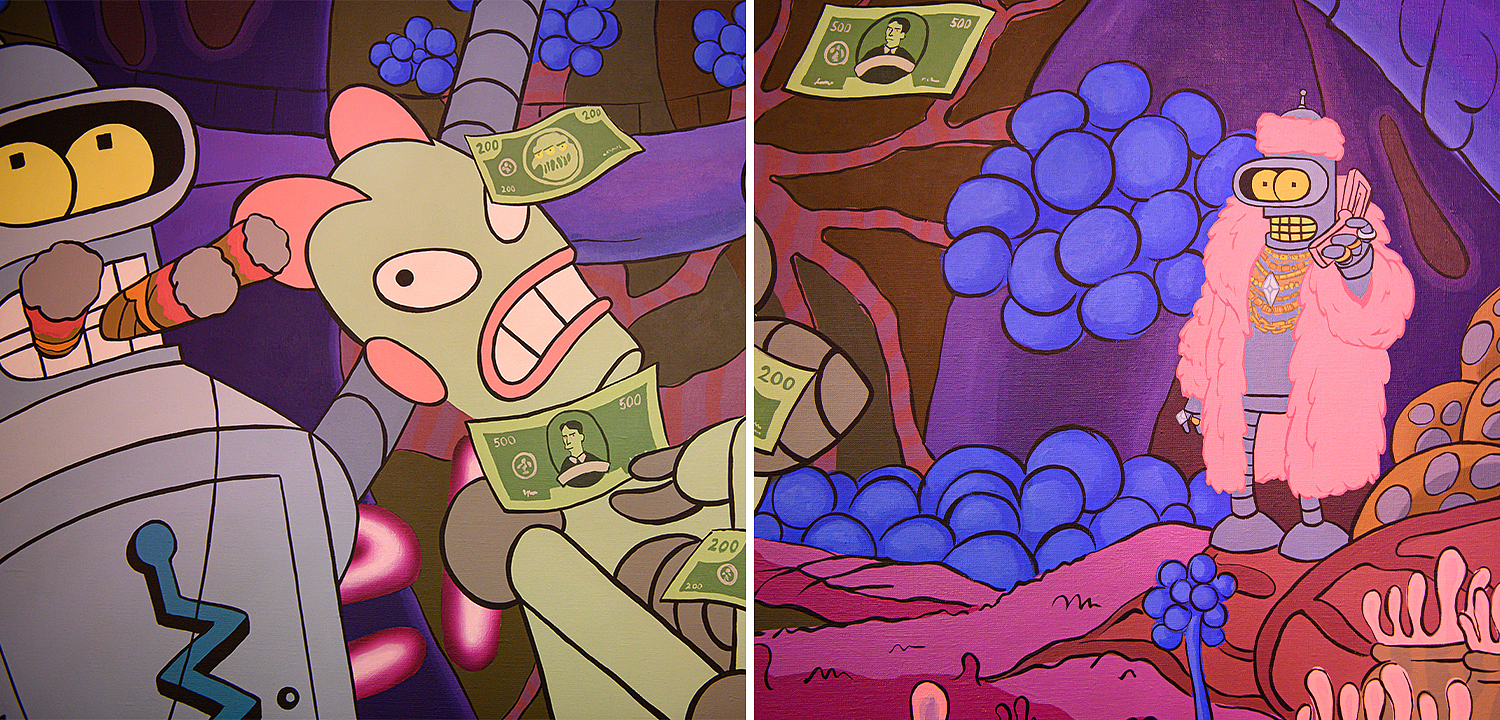 Картина Futurama Bender Make it Rain Картина Futurama Bender Make it Rain - Loft-Concept в Кирове