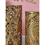 Столик приставной с цветочной резной фактурой Madagascar варинант исполнения - 4 | Loft Concept в Кирове