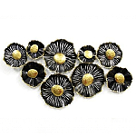 Панно настенное Blank Sheet  Black flower варинант исполнения - 1 | Loft Concept в Кирове