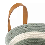 Корзина для хранения с ручками Interlacement Green варинант исполнения - 2 | Loft Concept в Кирове