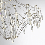 Люстра подвесная из металла с прозрачными подвесками из хрусталя Quasar 93 варинант исполнения - 10 | Loft Concept в Кирове