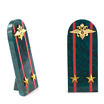 Сувенир Погон МВД из натурального камня змеевик Souvenir Epaulets варинант исполнения - 6 | Loft Concept в Кирове
