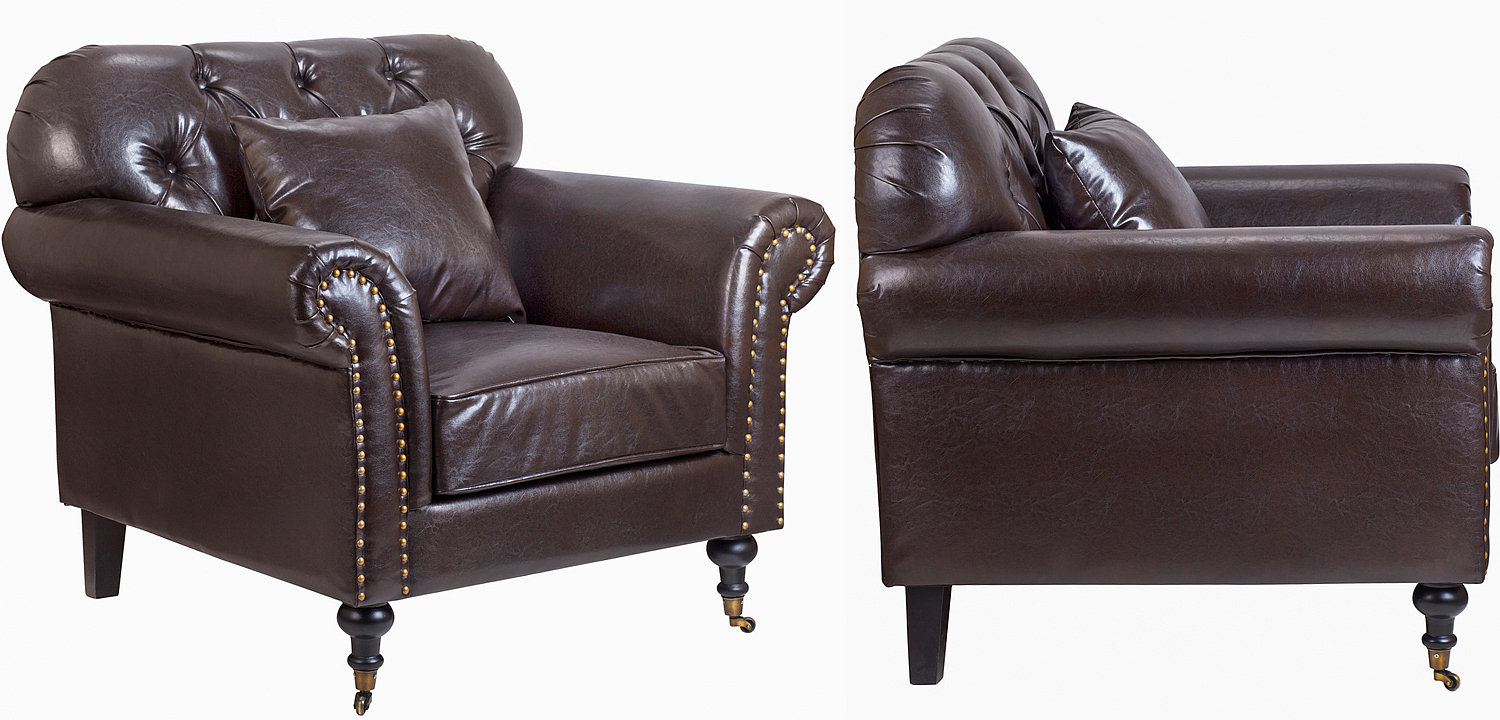 Кресло Taddeo Armchair brown Кресло Taddeo Armchair brown - Loft-Concept в Кирове