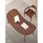 Стол рабочий округлой формы с ящиком  Working Moonnut Table варинант исполнения - 4 | Loft Concept в Кирове