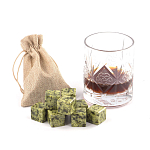 Камни для охлаждения виски из натурального камня змеевик Natural Stone Cube варинант исполнения - 5 | Loft Concept в Кирове