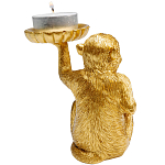 Подсвечник золотая обезьяна с блюдцем Golden Monkey варинант исполнения - 3 | Loft Concept в Кирове