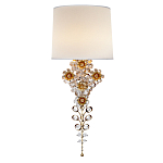 Бра с цветочным основанием и тканевым абажуром Tugella Flower Lamp варинант исполнения - 1 | Loft Concept в Кирове