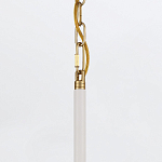 Подвесной светильник с плафоном в форме плоского купола и белой шарообразной лампой Eurofase варинант исполнения - 13 | Loft Concept в Кирове