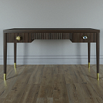 Письменный стол Elsa Dreams Walnut Шпон дерево с двумя ящиками варинант исполнения - 1 | Loft Concept в Кирове