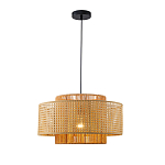 Подвесной светильник с абажуром из плтеного бамбука Light Inside the Cell варинант исполнения - 2 | Loft Concept в Кирове