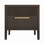 Прикроватная Тумбочка Primo с двумя ящиками Темный орех варинант исполнения - 6 | Loft Concept в Кирове