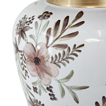 Ваза с нежным цветочным узором в пастельных тонах и крышкой с золотым акцентом Chinoiserie Ceramics варинант исполнения - 3 | Loft Concept в Кирове