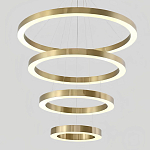 Люстра Light Ring Vertical Латунь варинант исполнения - 2 | Loft Concept в Кирове