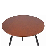 Кофейный столик с круглой столешницей на 3-х черных ножках Laconic Stylish Design варинант исполнения - 1 | Loft Concept в Кирове