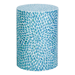 Столик с инкрустацией с перламутровым узором Flower Blue варинант исполнения - 1 | Loft Concept в Кирове