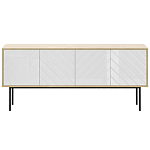 Длинная тумба с зеркальным декором Serena варинант исполнения - 8 | Loft Concept в Кирове