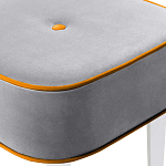 Квадратный мягкий пуф на белых ножках Winton Pouf Square варинант исполнения - 12 | Loft Concept в Кирове