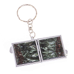 Зеркало брелок складное двухстороннее из натурального камня Серафинит Stone Mirrors варинант исполнения - 6 | Loft Concept в Кирове