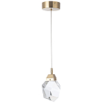 Подвесной светильник с хрустальным плафоном Esme Crystal Brass Hanging lamp варинант исполнения - 2 | Loft Concept в Кирове