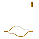 Подвесной светильник волнообразный изогнутый цвета латунь 3000К Spiral Lighting варинант исполнения - 2 | Loft Concept в Кирове