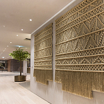 Панно на стену плетеное Макраме бежевый цвет  варинант исполнения - 8 | Loft Concept в Кирове