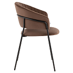 Стул в велюре коричневого цвета Horizon варинант исполнения - 3 | Loft Concept в Кирове