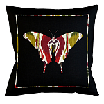 Подушка декоративная бабочка цветной узор Ikat Pattern варинант исполнения - 1 | Loft Concept в Кирове