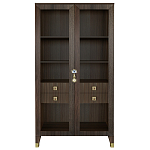 Дизайнерский шкаф витрина Elsa Dreams Walnut с 4-мя ящиками варинант исполнения - 9 | Loft Concept в Кирове